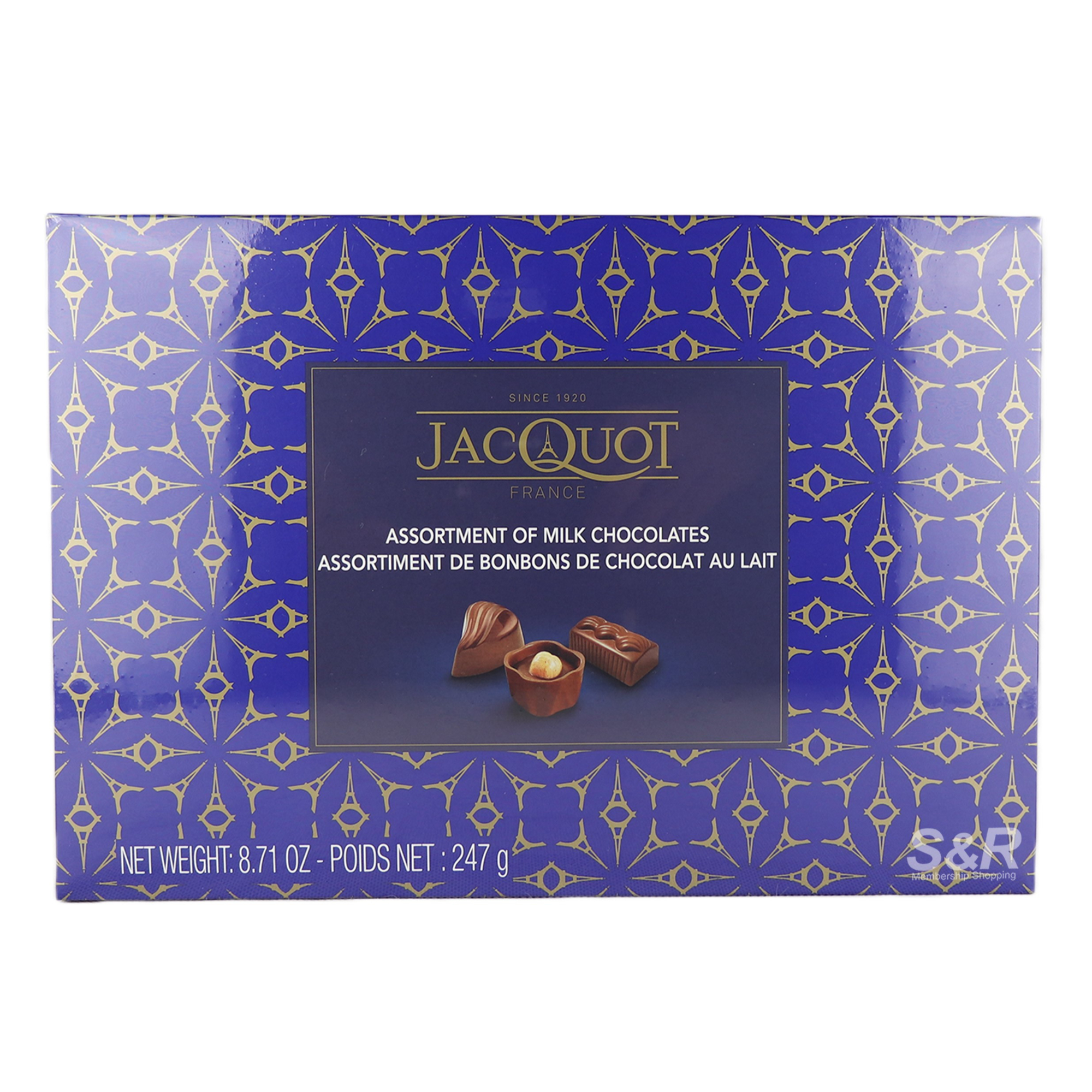Jacquot Assorted Milk Chocolate 247g Jacquot Assorted Milk Chocolate 247g